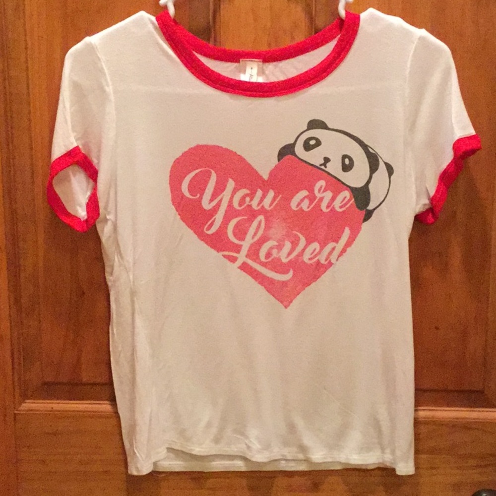 You are loved panda t-shirt by Atticute size S